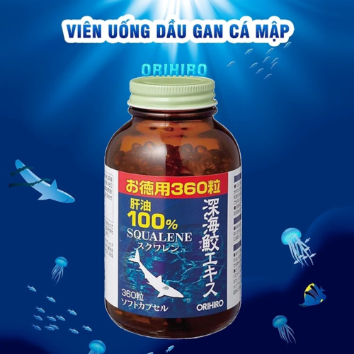 Viên uống dầu gan cá mập biển sâu Orihiro 360 viên